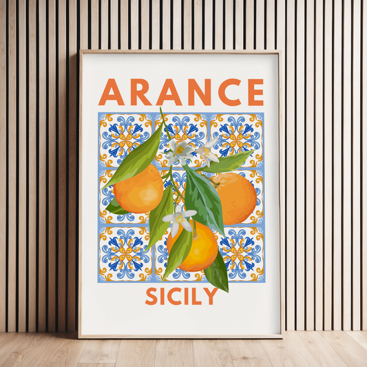 Arance Sicily Mosaic Print