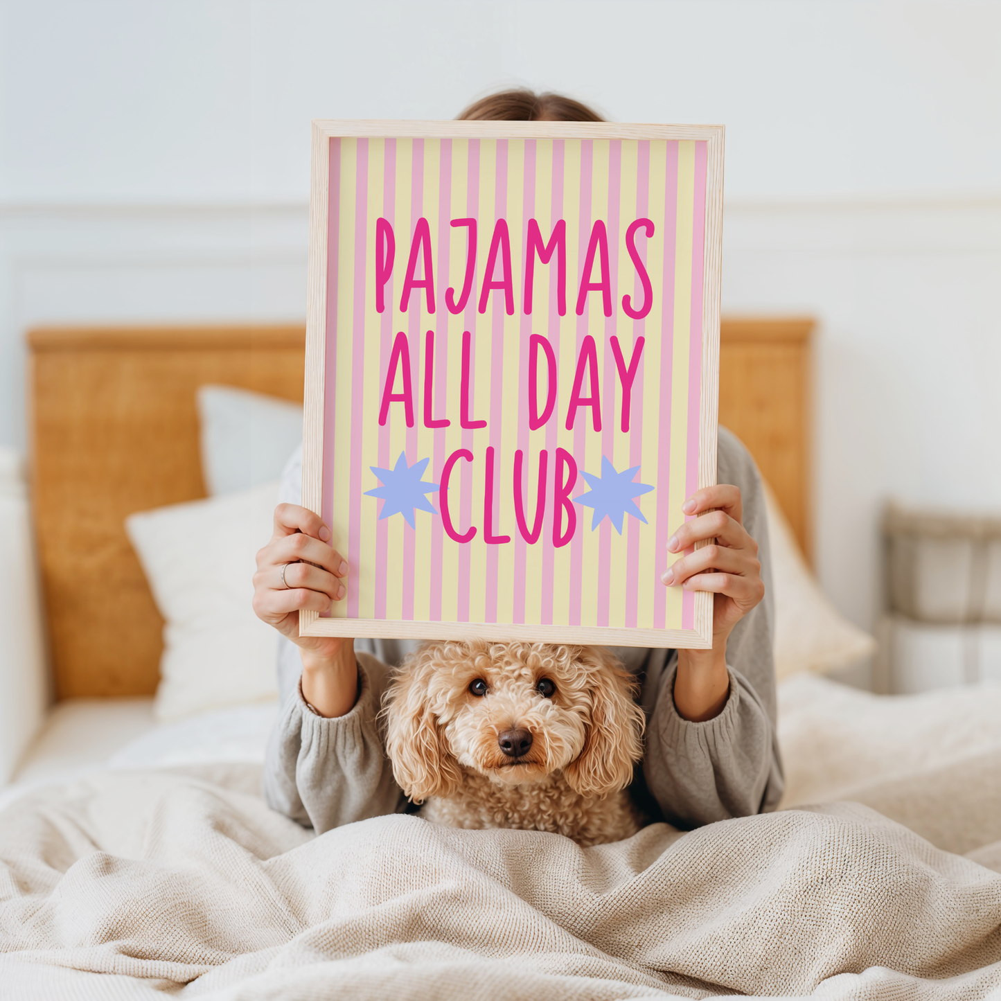 Pajamas All Day Club Poster Print