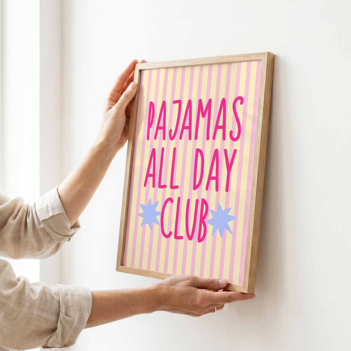 Pajamas All Day Club Poster Print