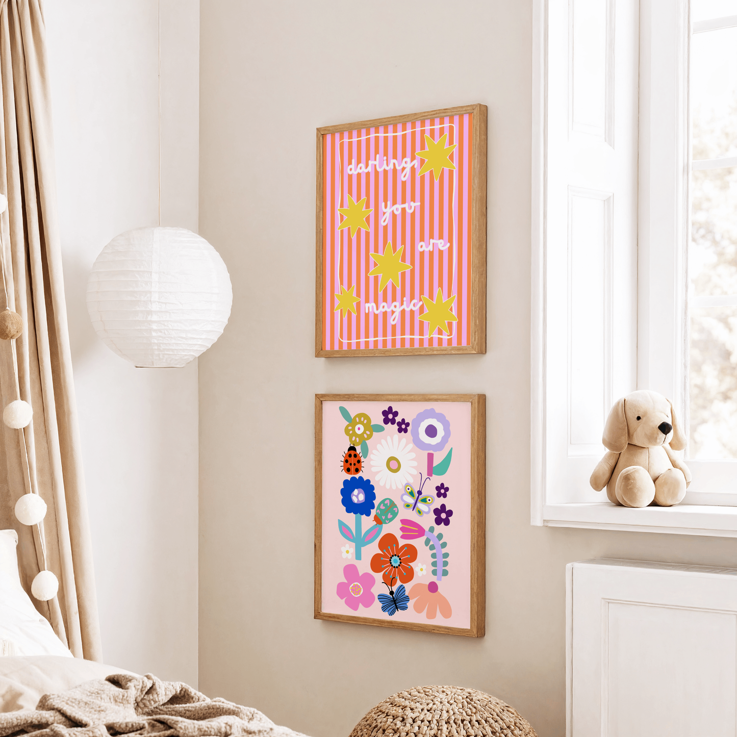 Darling, You Are Magic Poster Print (Pink and Orange)
