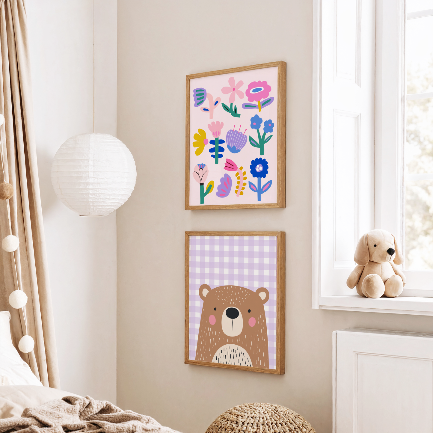 Playful Flowers Poster Print