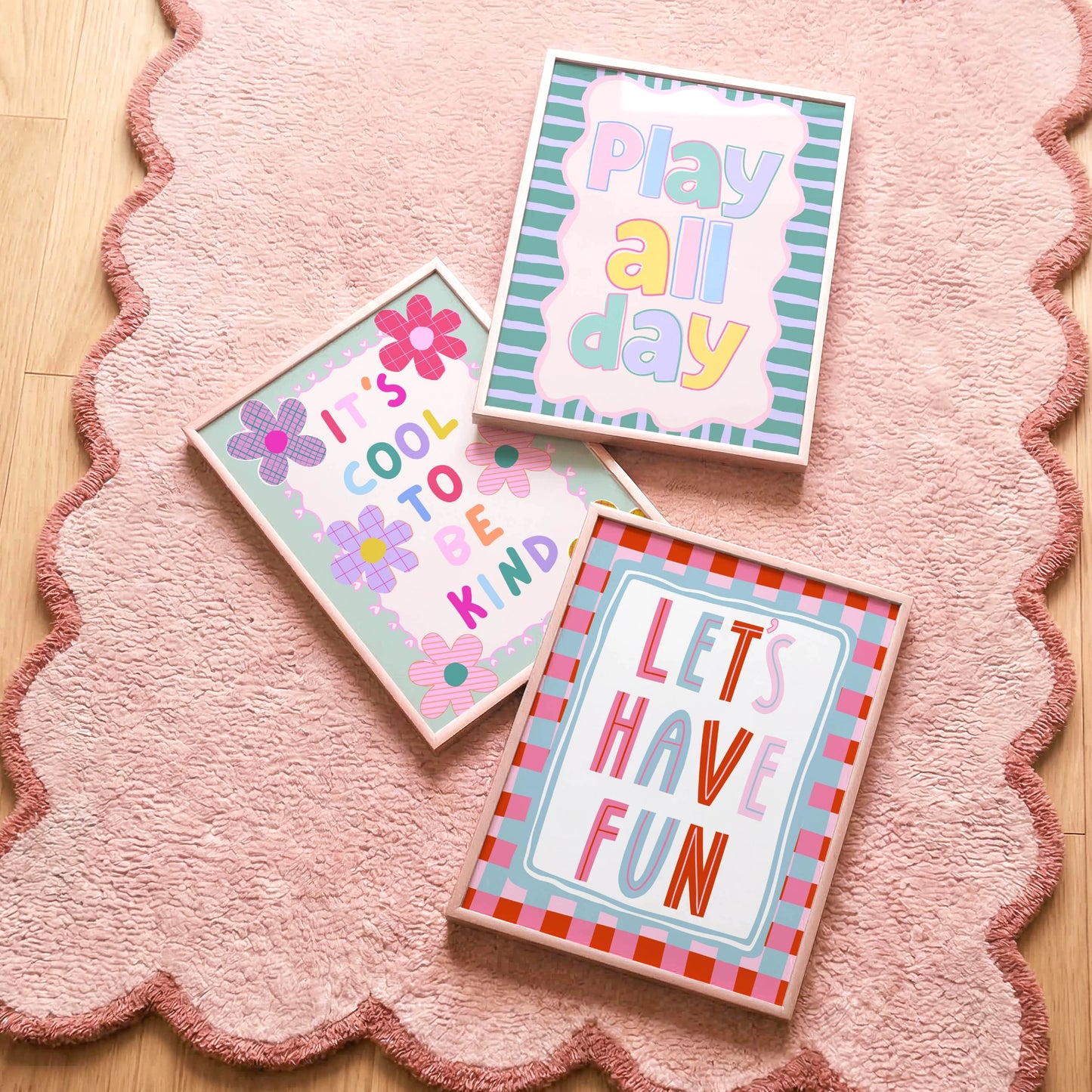 Play All Day Pastel Poster Print