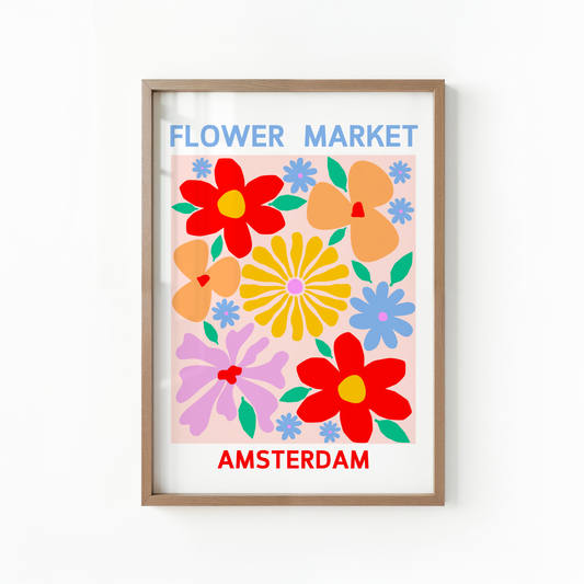 Flower Market Amsterdam Print