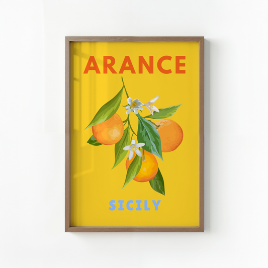 Arance Sicily Print (Yellow)