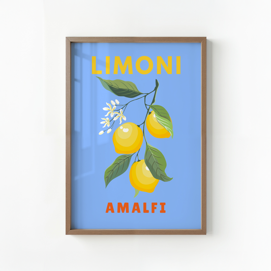 Limoni Amalfi Lemon Branch Print