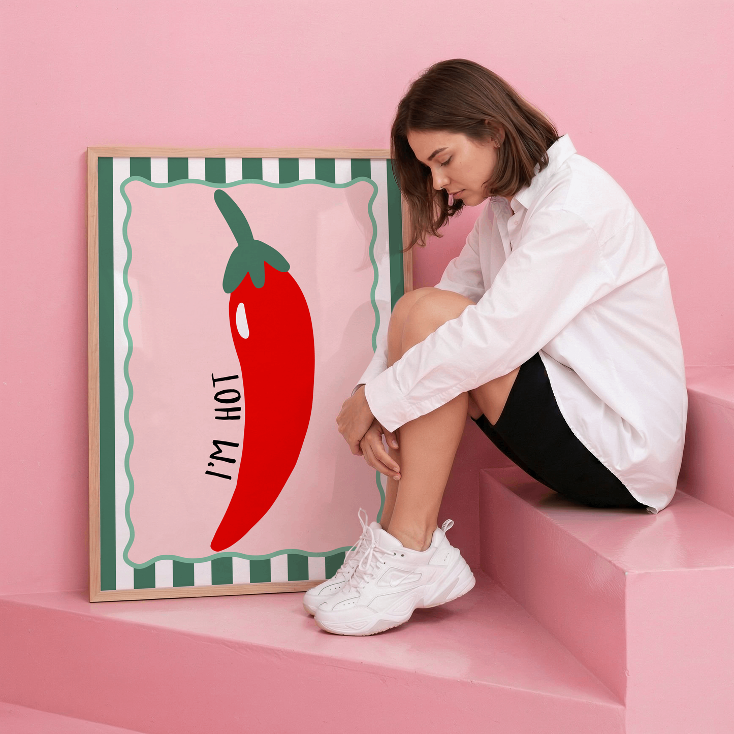 I'm Hot Red Chili Pepper Poster Print