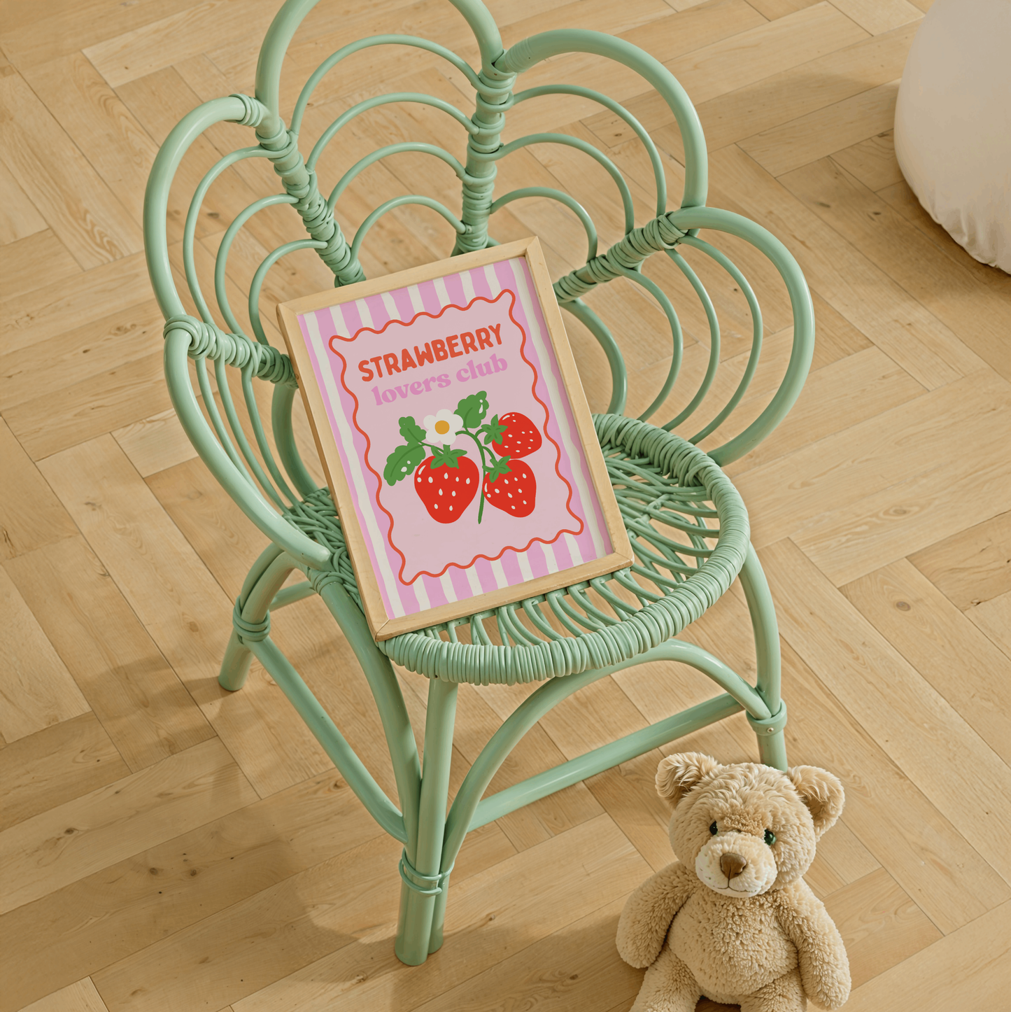 Strawberry Lovers Club Poster Print