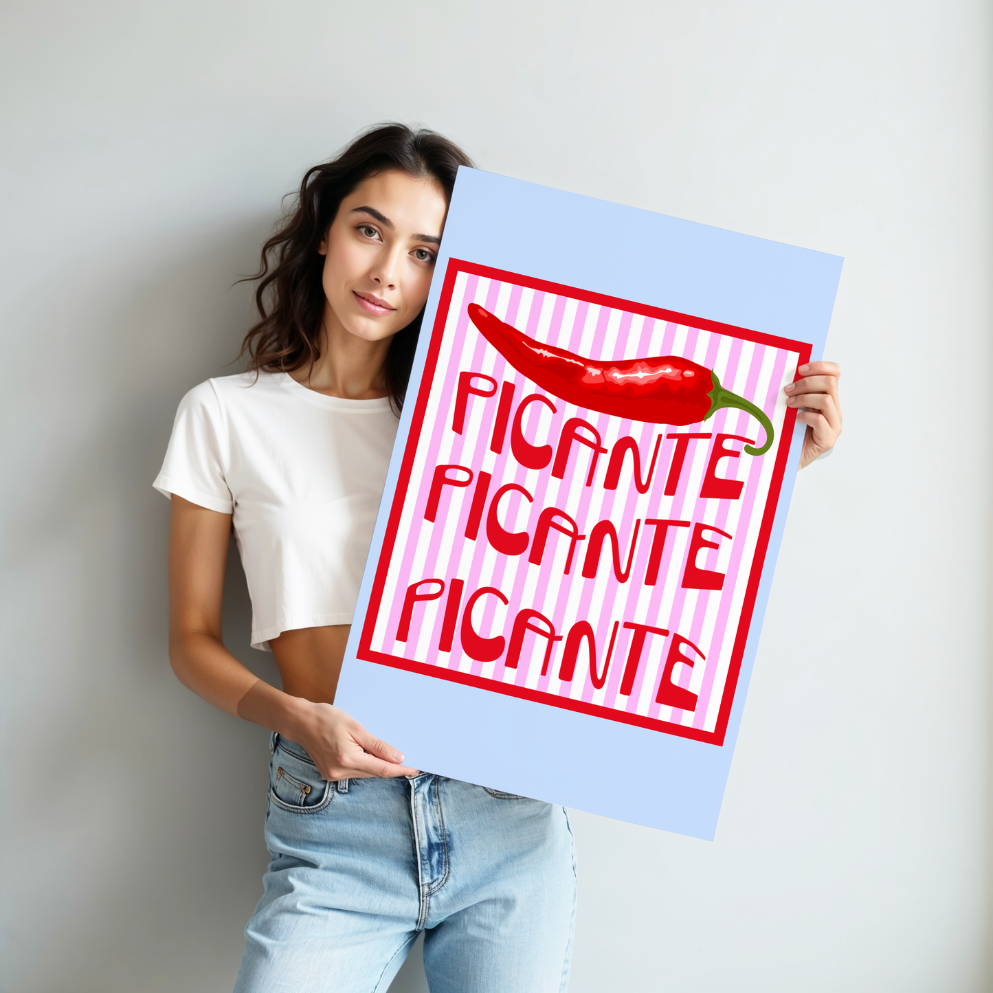 Picante Red Hot Chili Poster Print