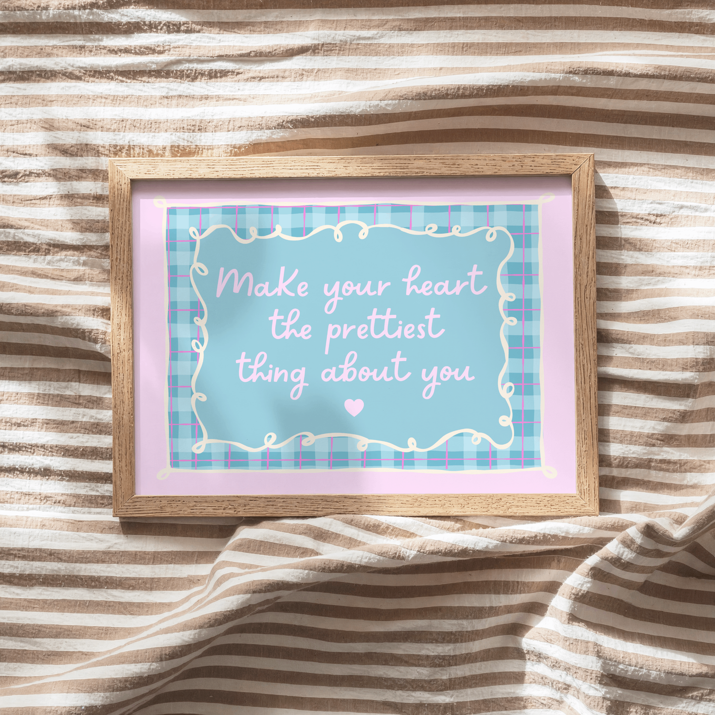 Make Your Heart The Prettiest Thing About You (Horizontal) Poster Print