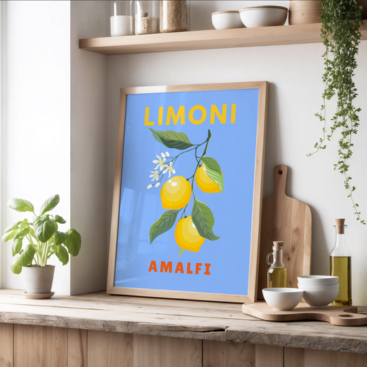 Limoni Amalfi Lemon Branch Print