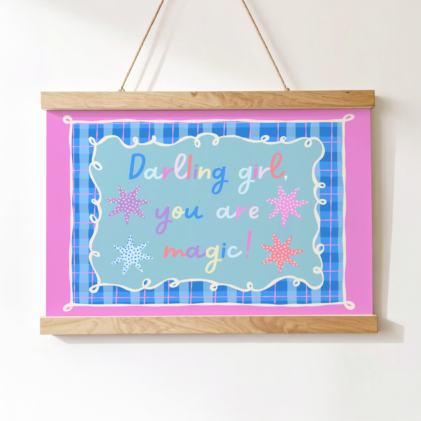 Darling Girl, You Are Magic (Horizontal) Poster Print