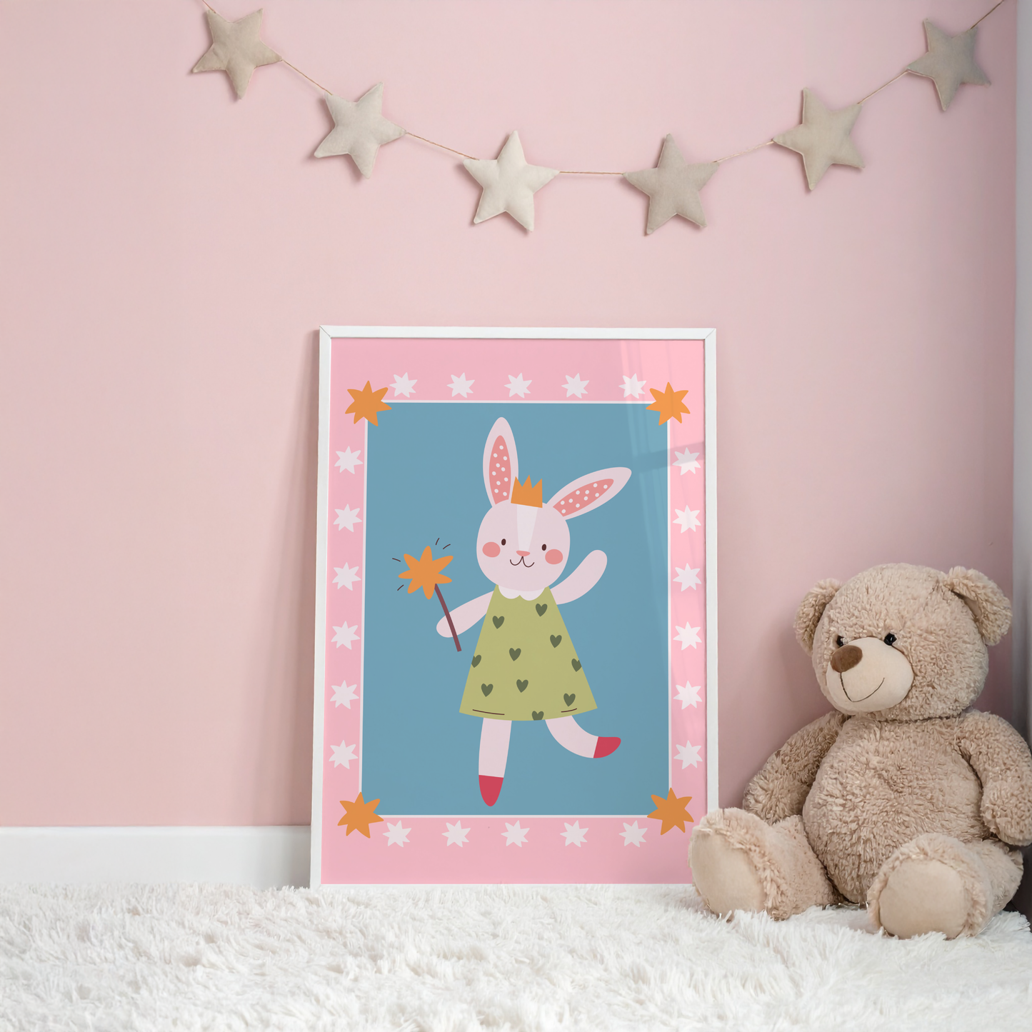 Princess Bunny Poster Print