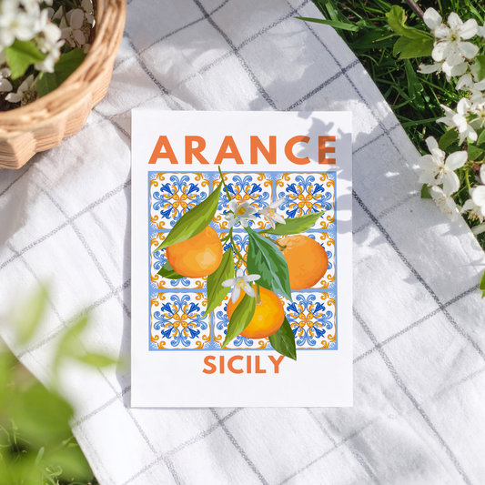 Arance Sicily Mosaic Print