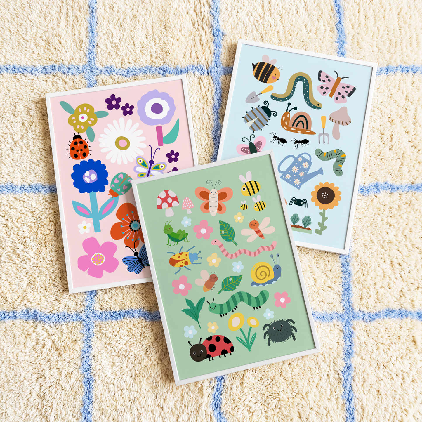 Garden of Bugs Poster Print