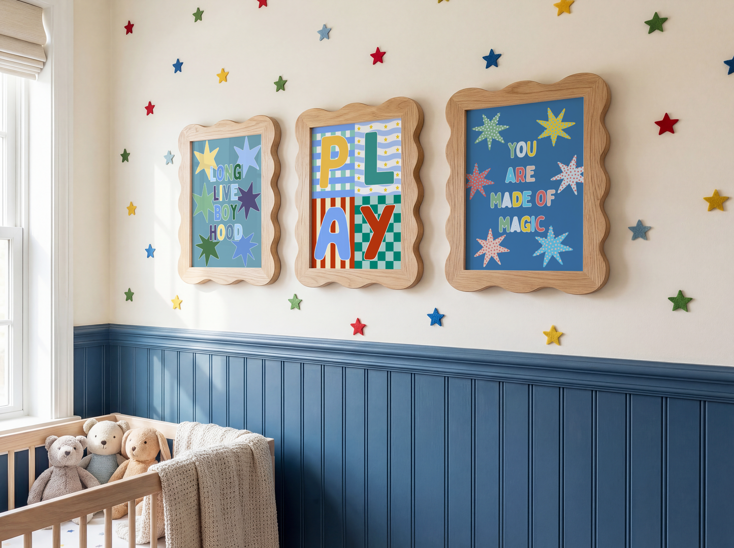 Play Patchwork Poster Print