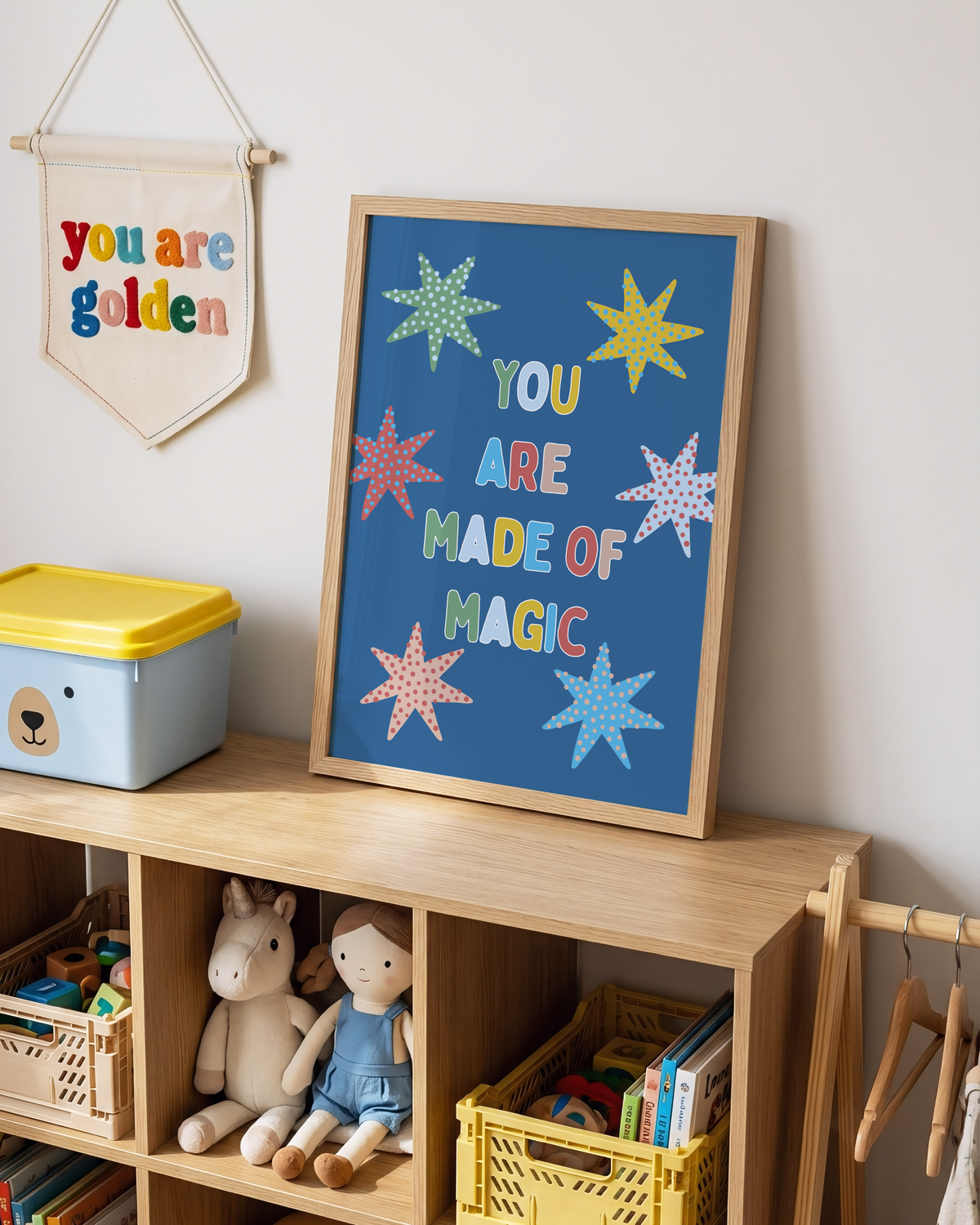 You Are Made Of Magic Poster Print (Blue)