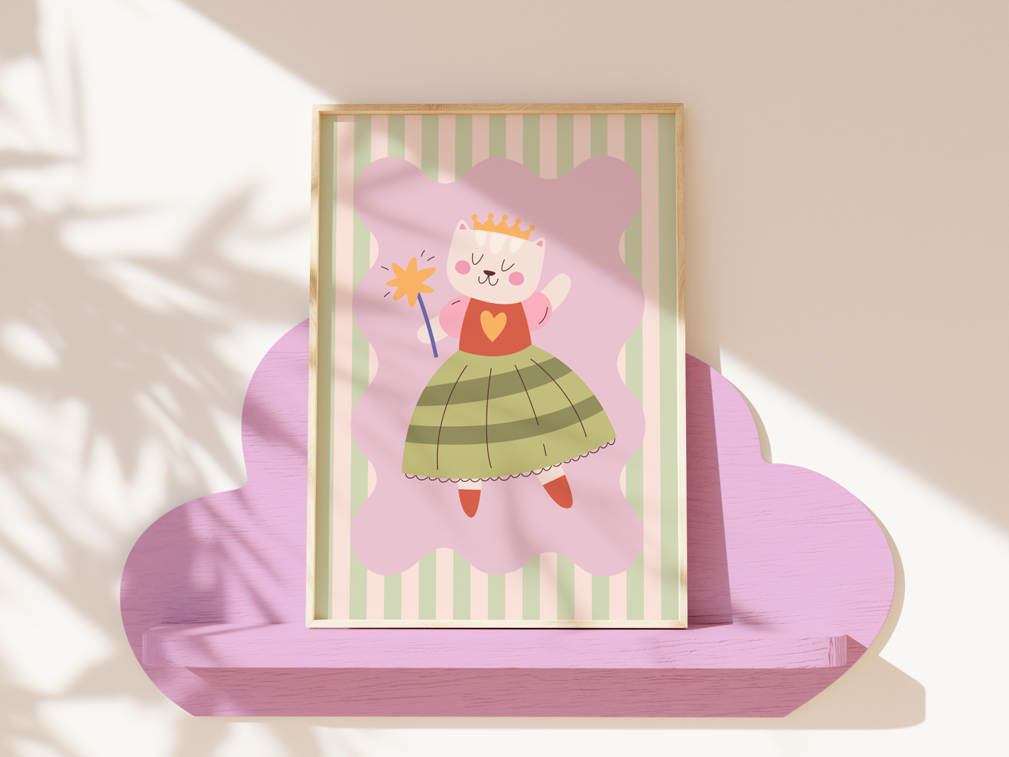 Cat Princess Poster Print