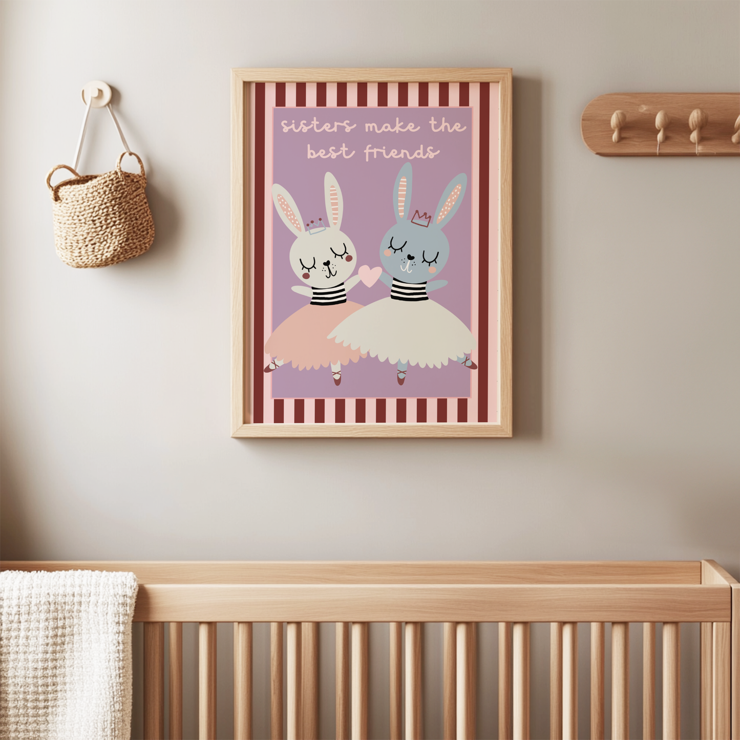 Sisters Make The Best Friends Poster Print