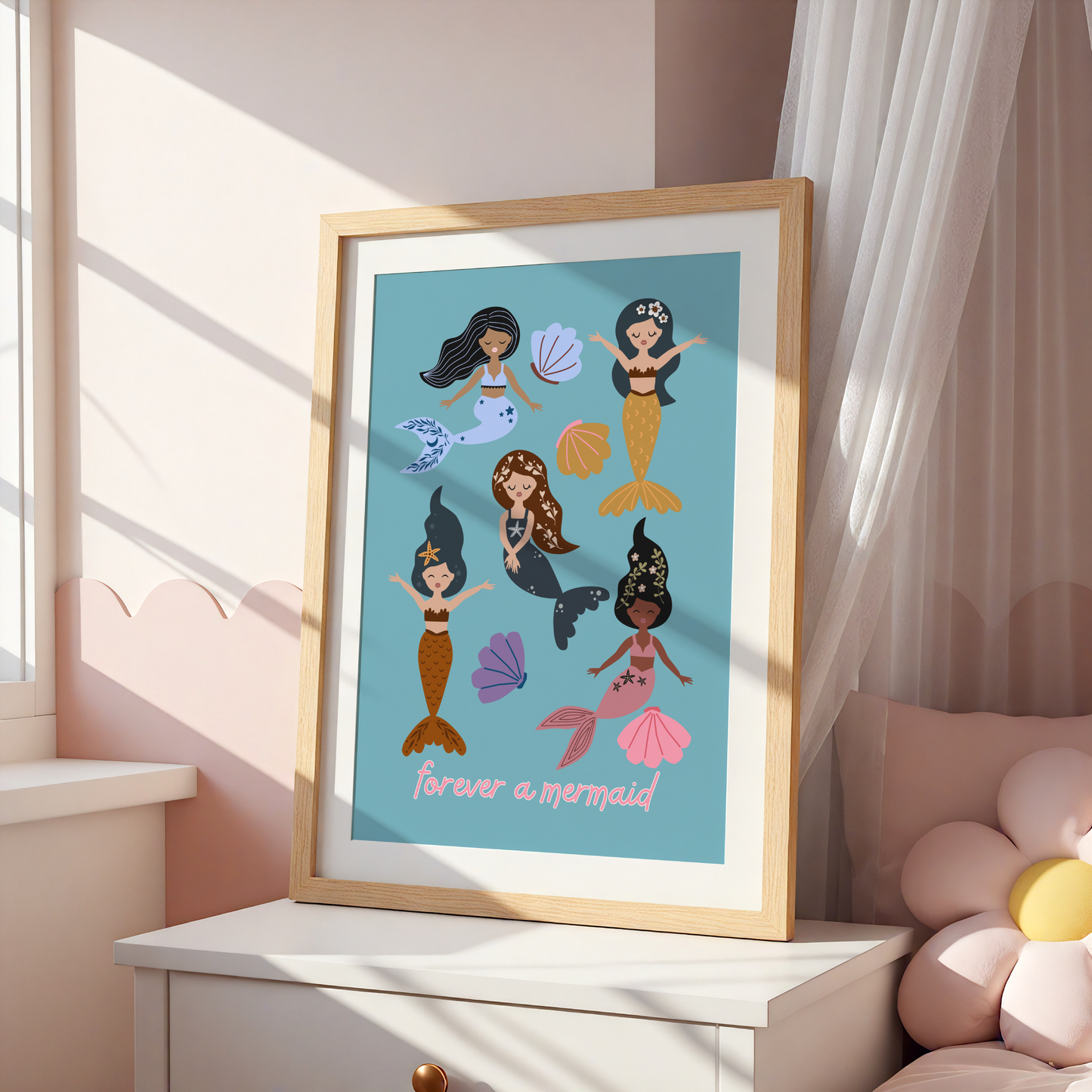 Forever a Mermaid Poster Print