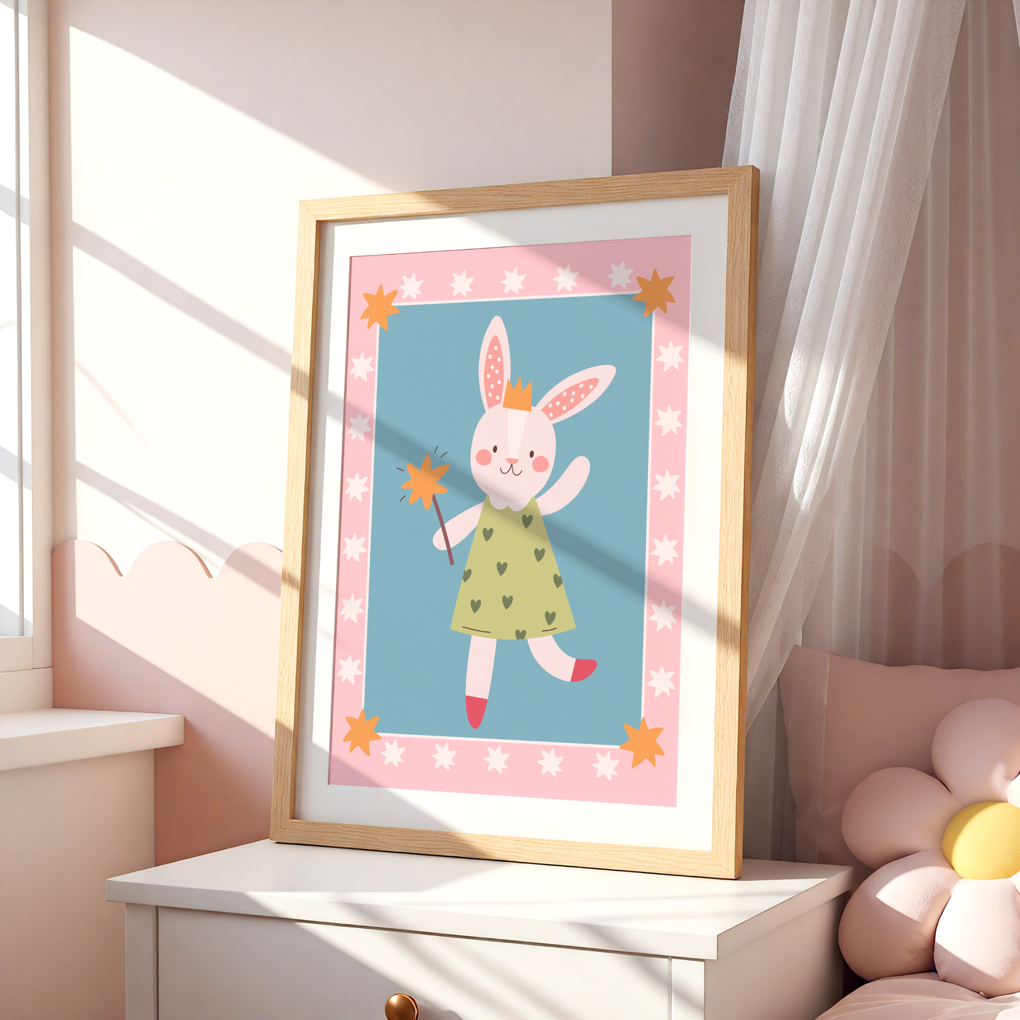 Princess Bunny Poster Print