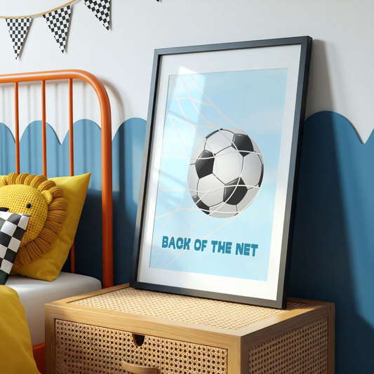 Back Of The Net Soccer Print