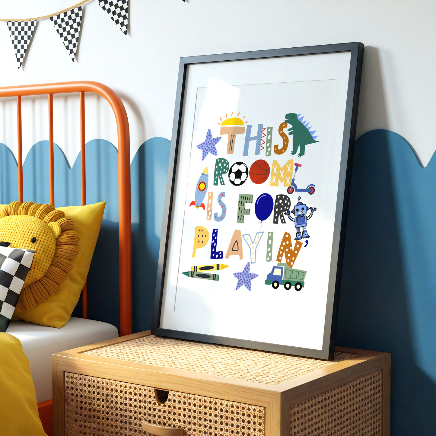 This Room Is For Playin' Poster Print