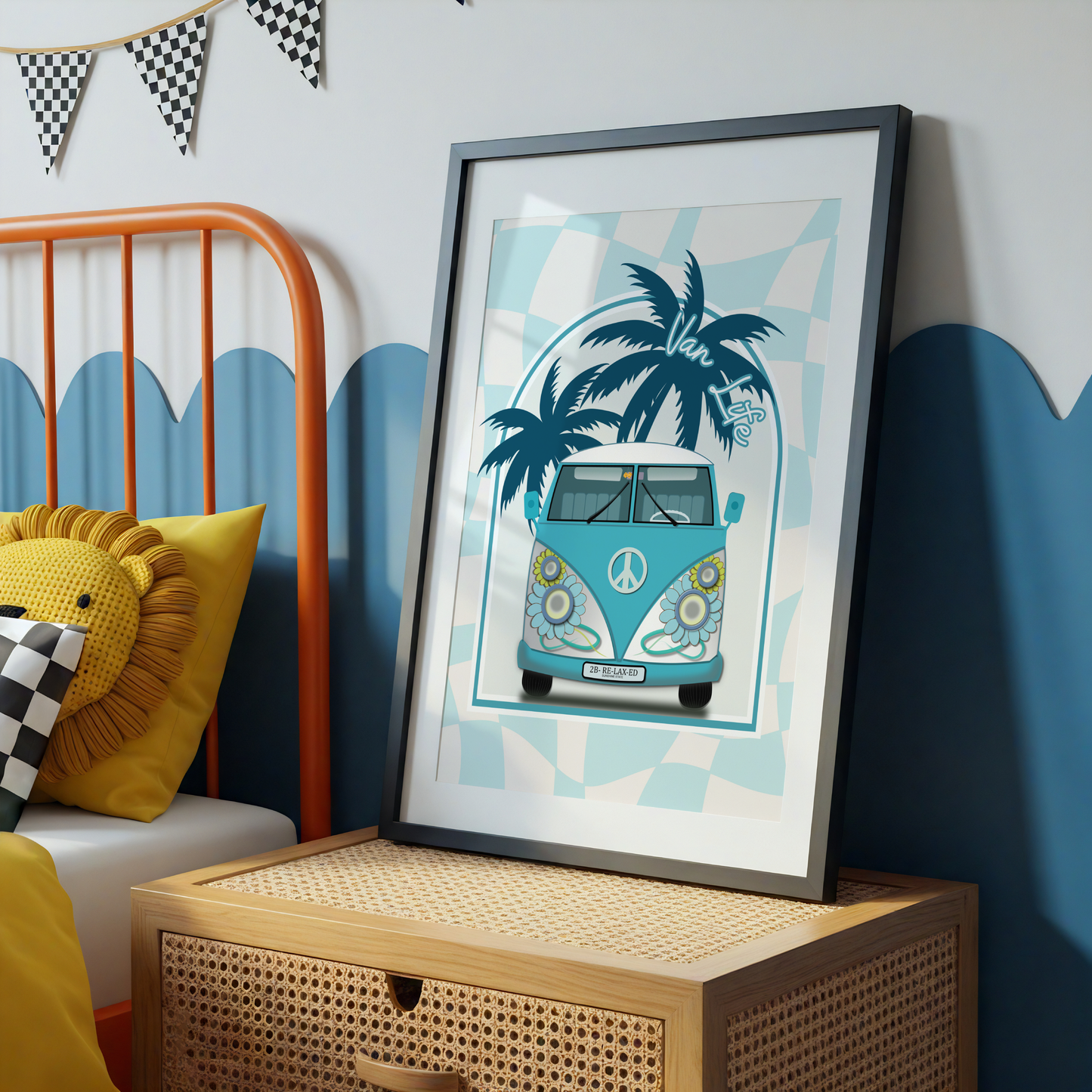 Van Life VW Kombi Poster Print