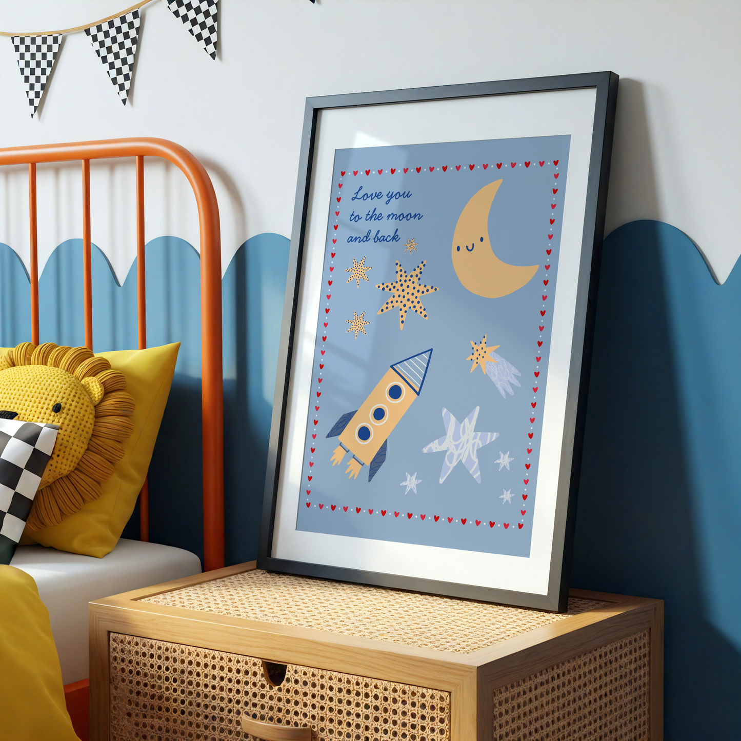 Love You To The Moon And Back Poster Print