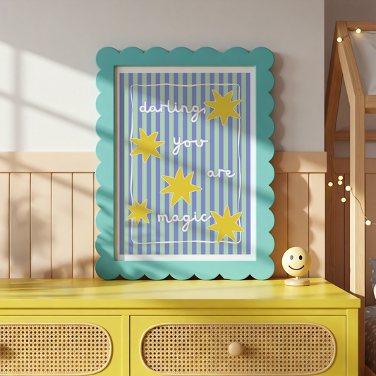 Darling, You Are Magic Print (Blue and Green)