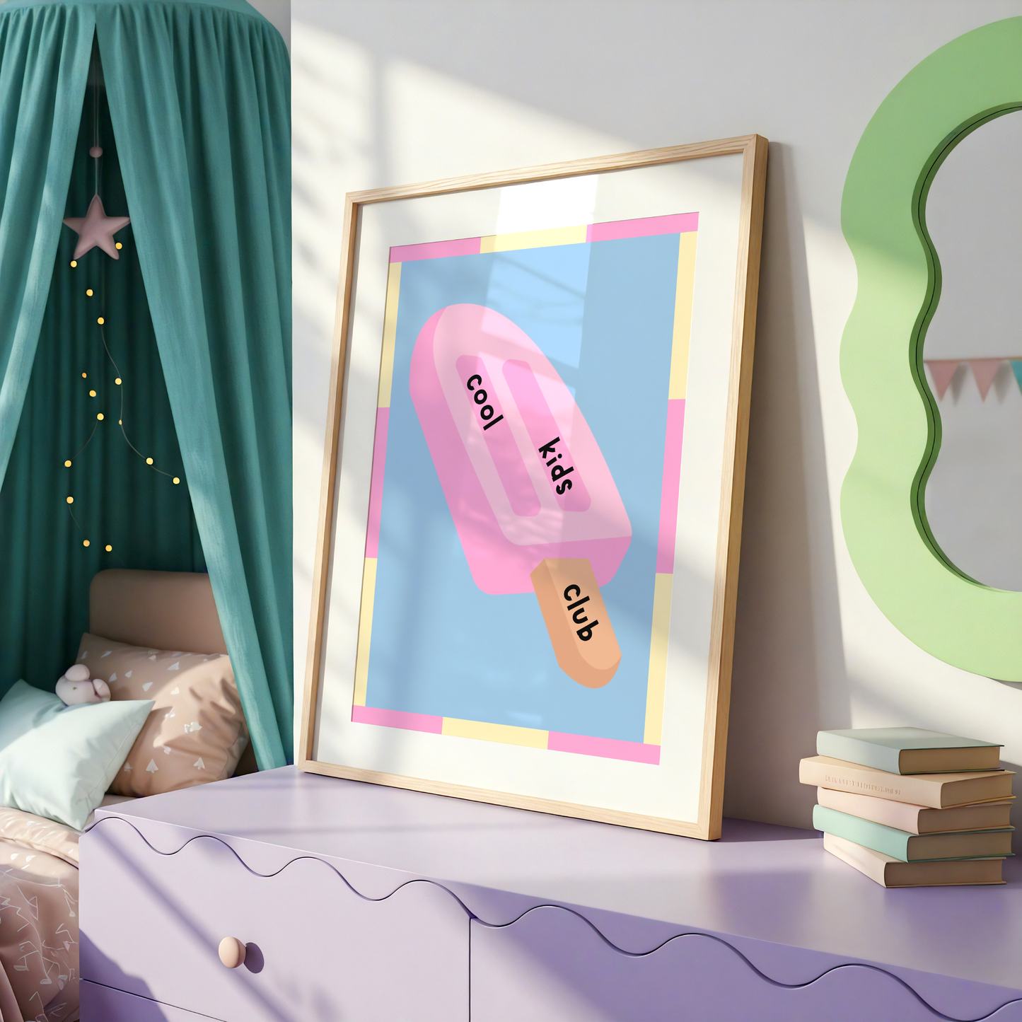 Cool Kids Club Popsicle Poster Print