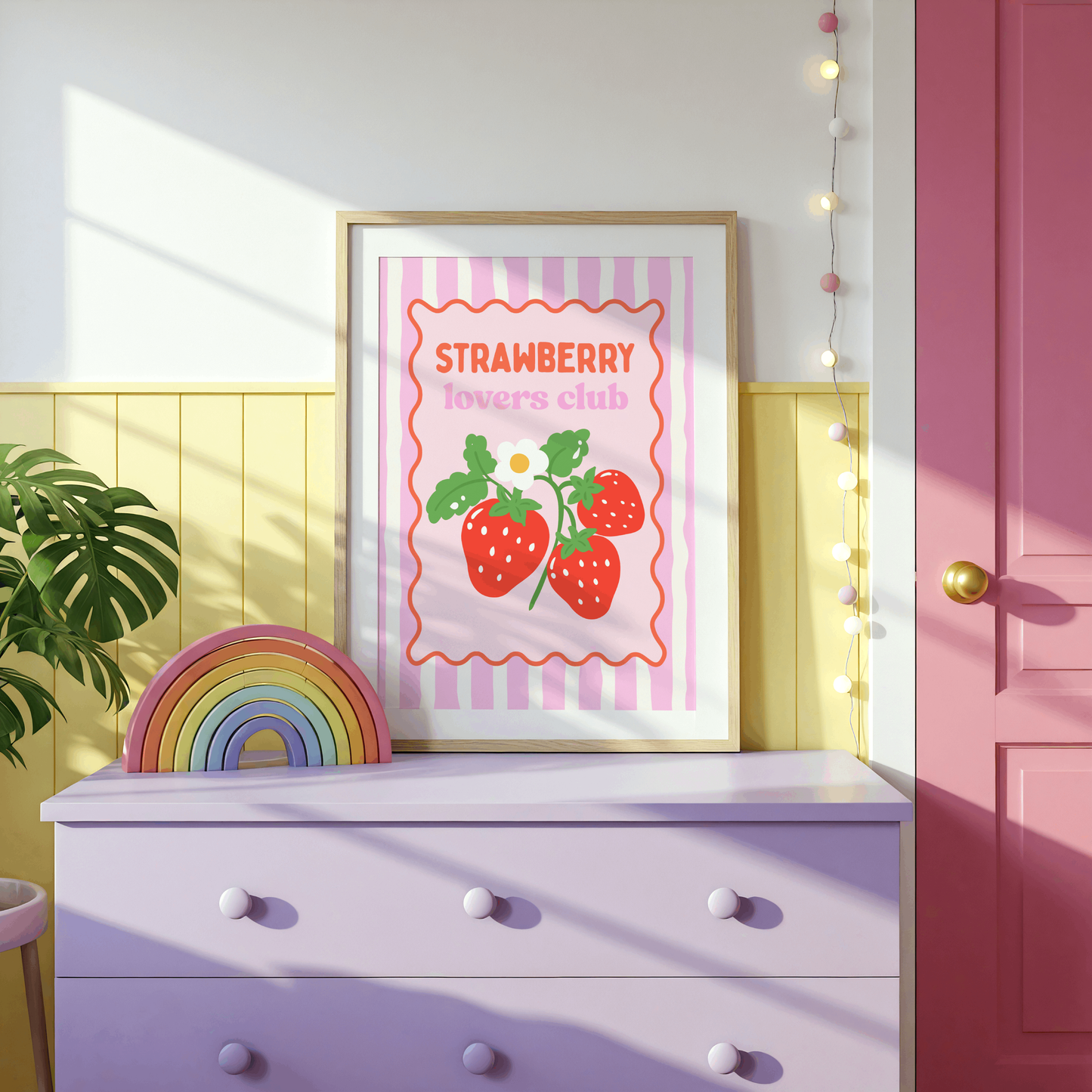 Strawberry Lovers Club Poster Print