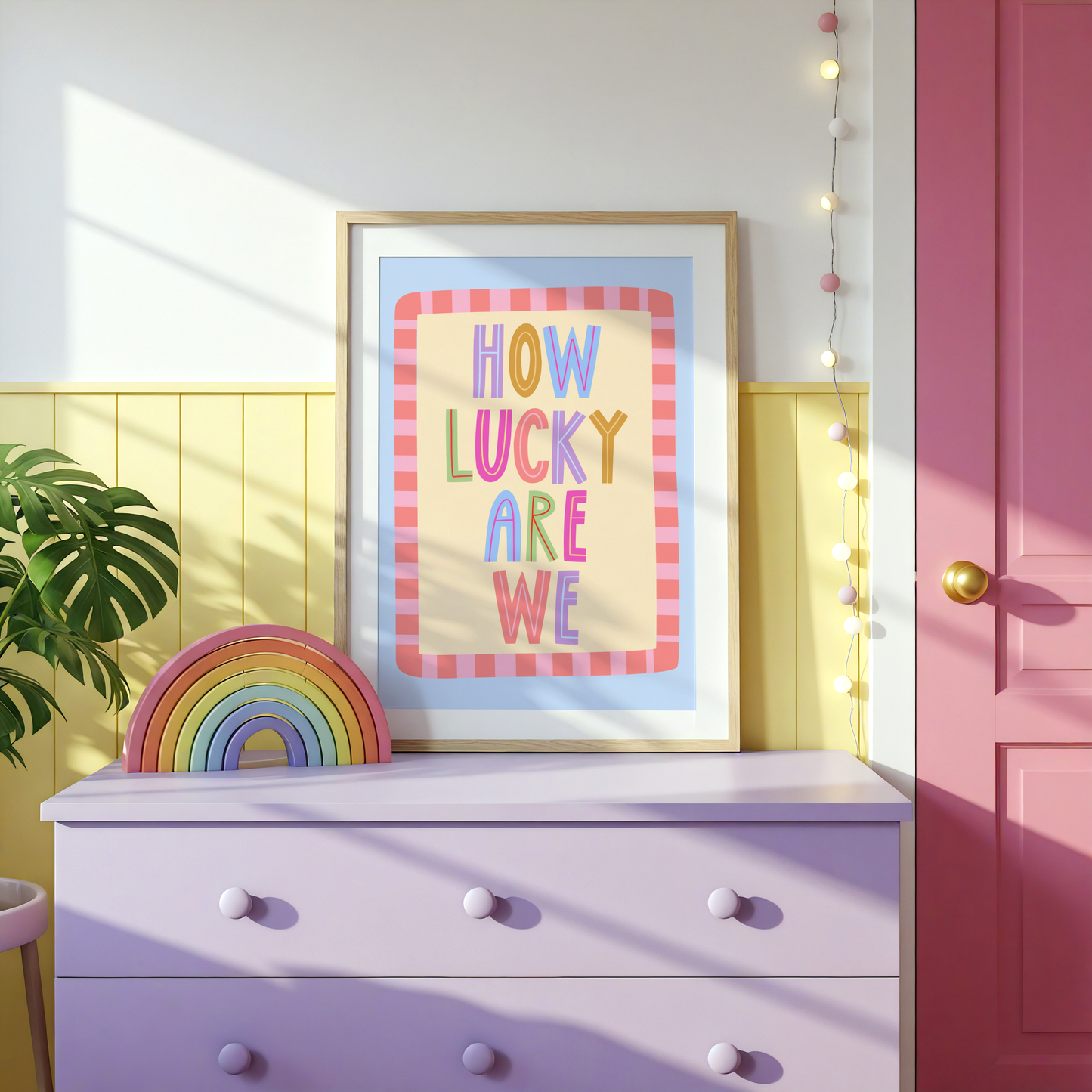 How Lucky Are We Poster Print