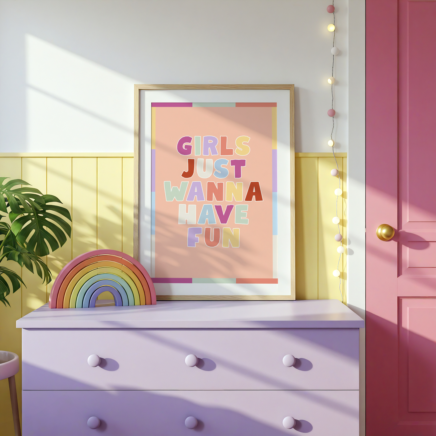 Girls Just Wanna Have Fun Poster Print