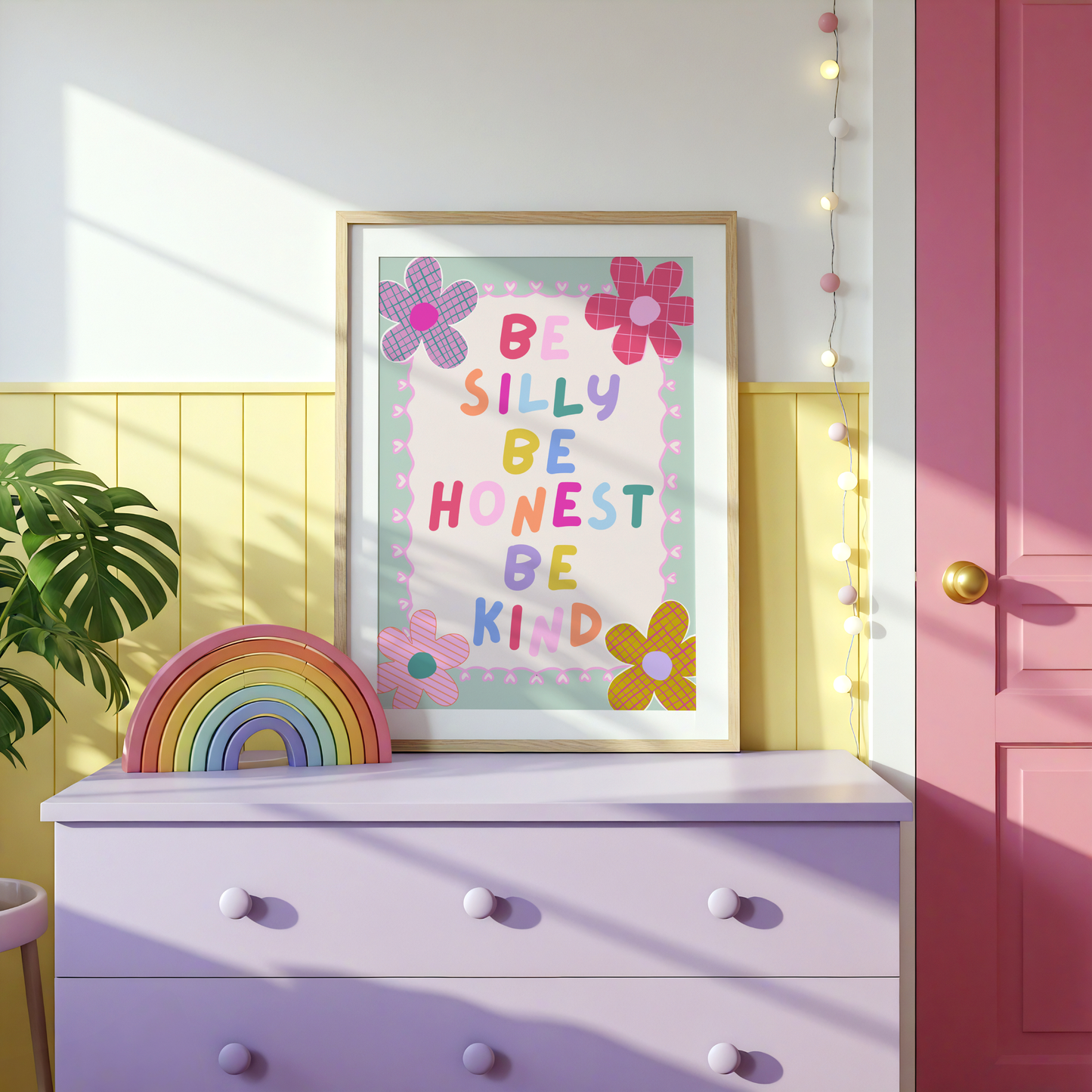 Be Silly, Be Honest, Be Kind Poster Print