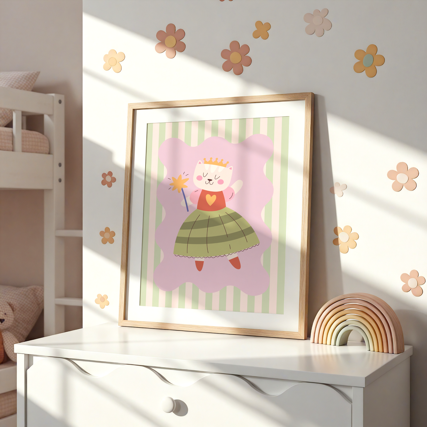 Cat Princess Poster Print