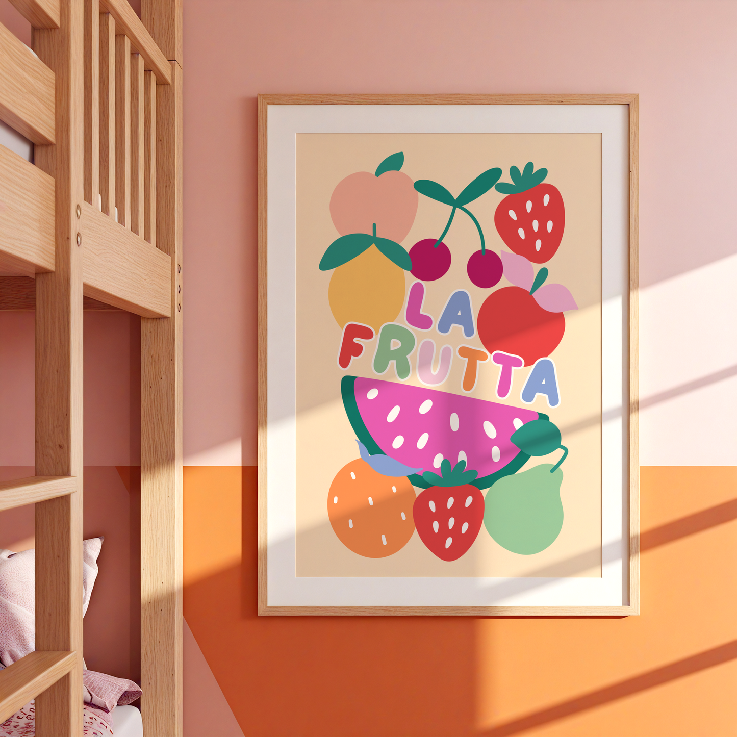 La Frutta Poster Print (Yellow)