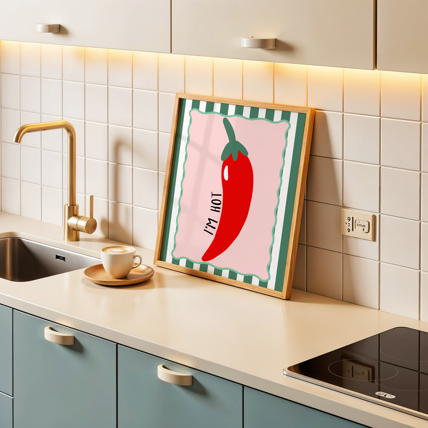 I'm Hot Red Chili Pepper Poster Print