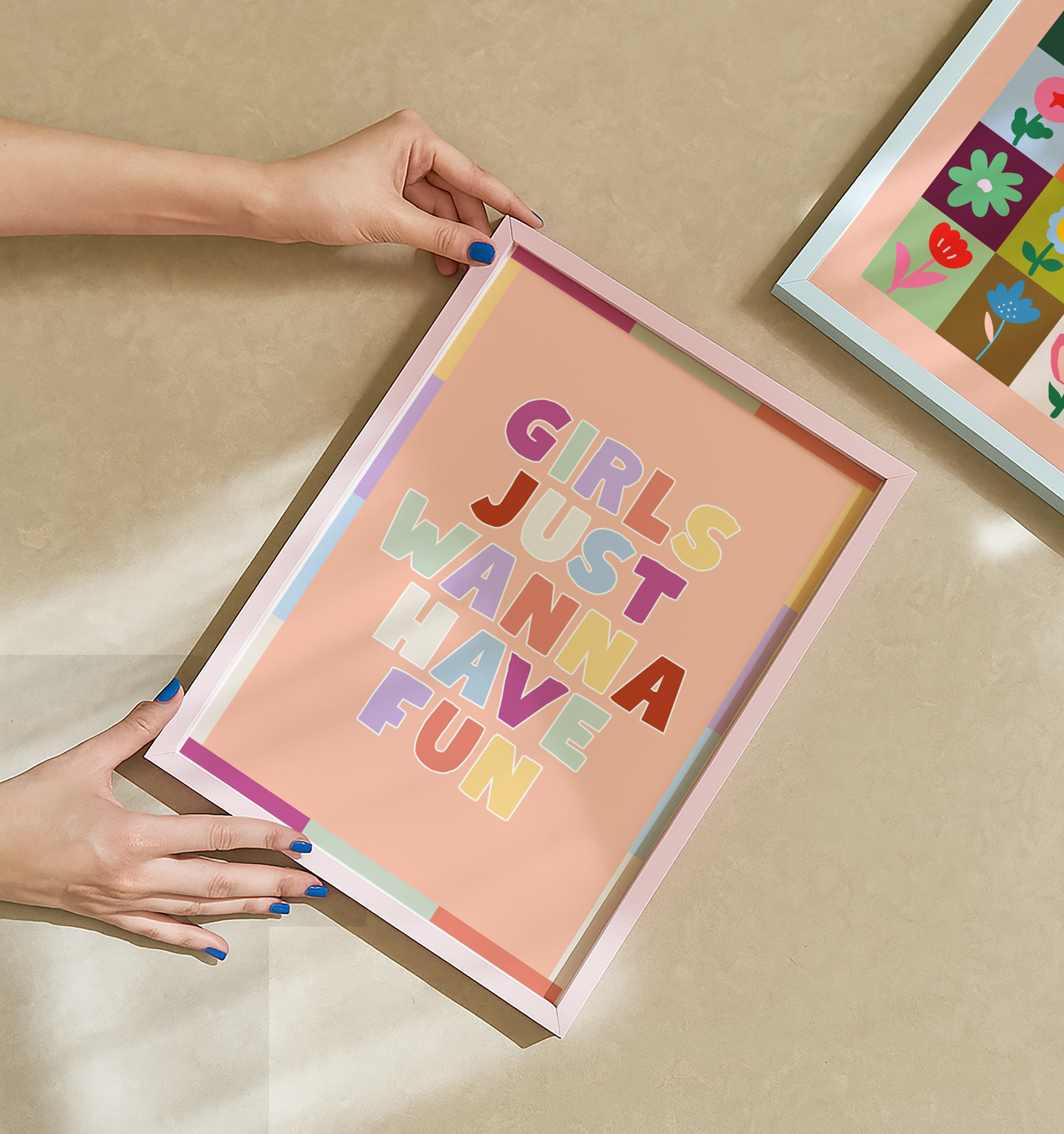 Girls Just Wanna Have Fun Poster Print