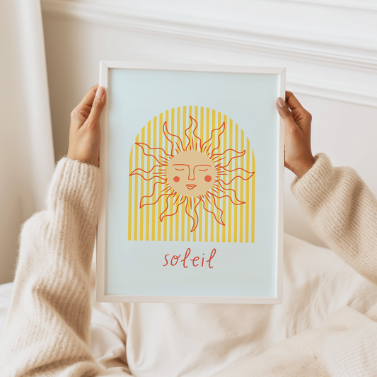 Soleil Sun Print (Blue and Yellow)